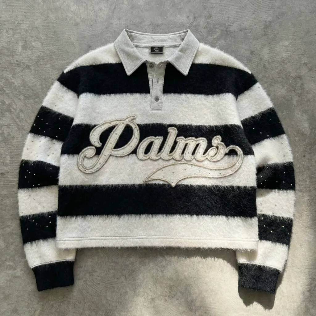 Palm Script Piece - Mohair Pull-over
