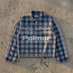Palmar Fade Plaid - Studded Script Flannel Jacket