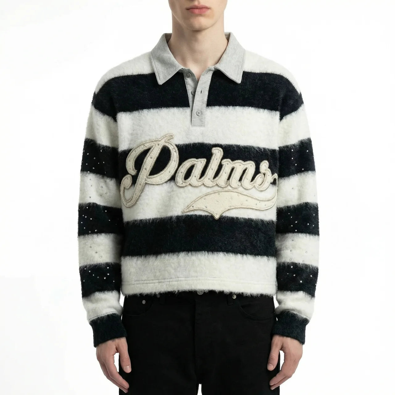 Palm Script Piece - Mohair Pull-over