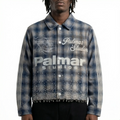 Palmar Fade Plaid - Studded Script Flannel Jacket